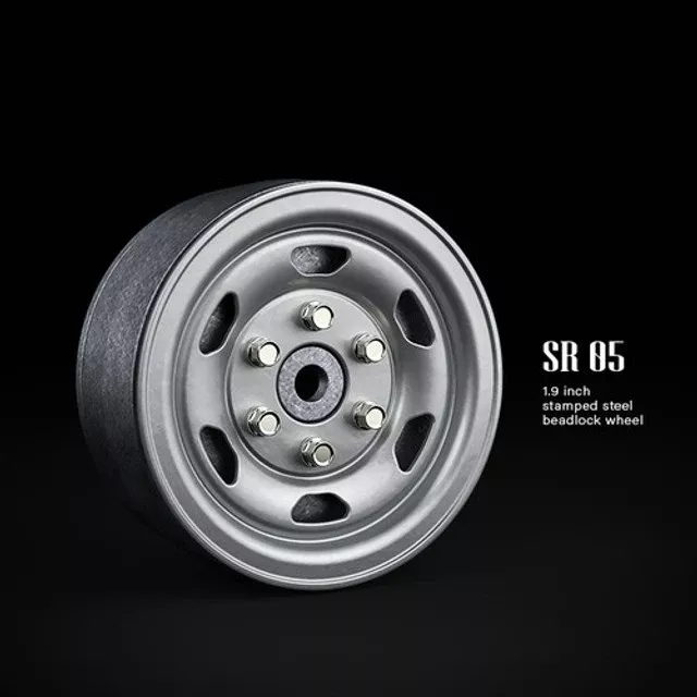 1.9 SR05 beadlock wheels (Semigloss Silver) GMA70502