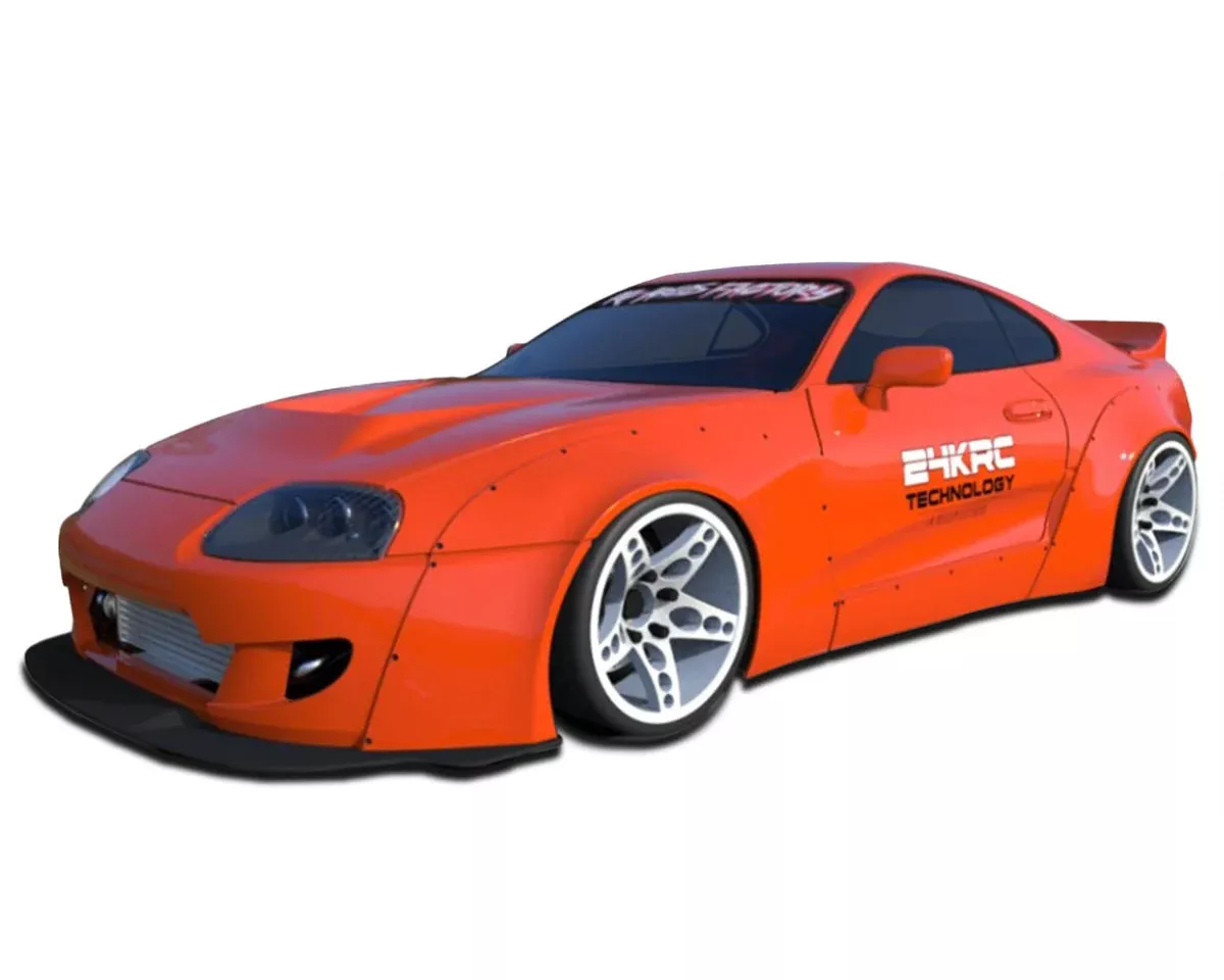 24K RC Technology 1/10 '02 Toyota Supra MK4 A80 RB Drift Body (Clear) (257mm Wheelbase)