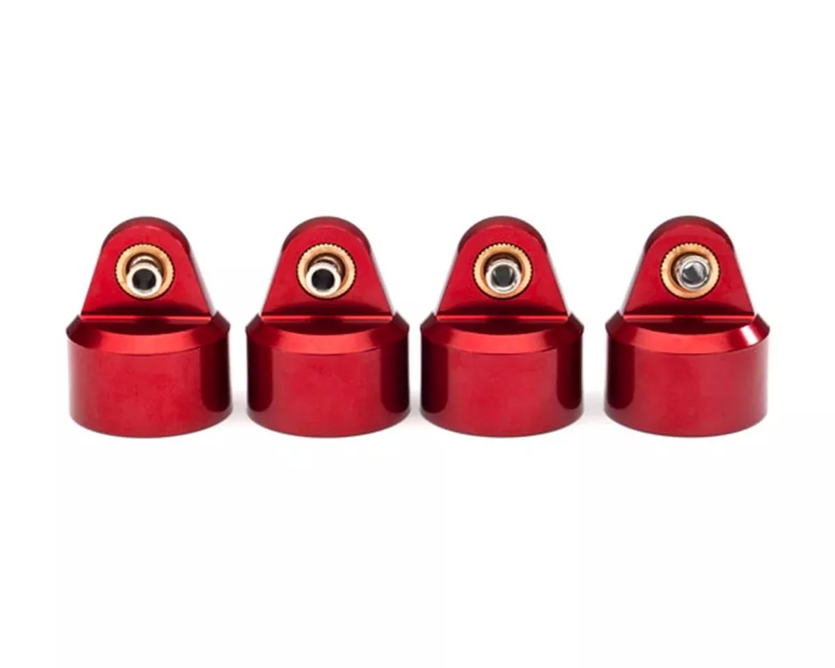 Aluminum Shock Caps Red-Maxx