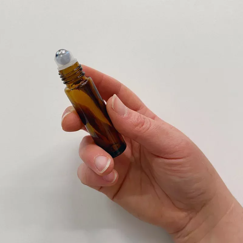 Amber Bottle With Roller - 10ml