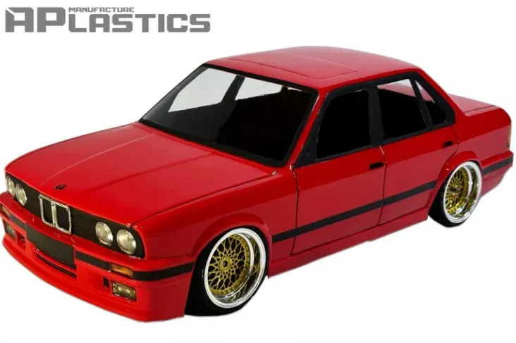 APlastics 1/10 SCALE BMW E30 Sedan CLEAR BODY