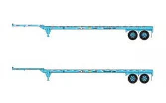 Athearn 26613 HO Scale 45' Container Chassis Maersk