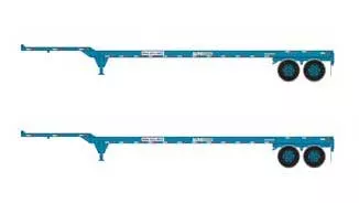 Athearn 26614 HO Scale 45' Container Chassis Wan Hai