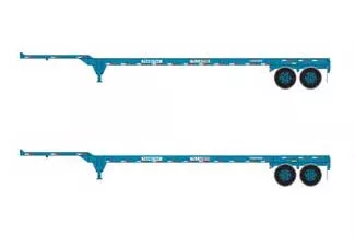 Athearn 26615 HO Scale 45' Container Chassis Trans Pacific