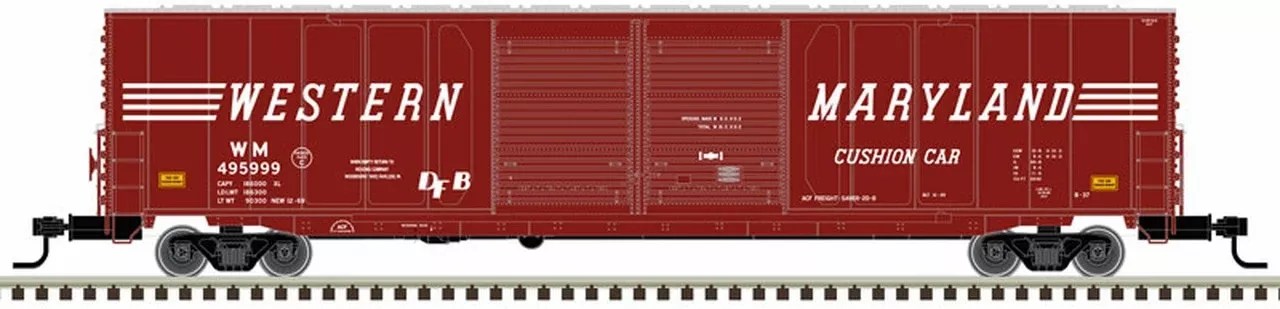 Atlas 50004973 N Scale 60' Auto Parts Boxcar Western Maryland WM 495991