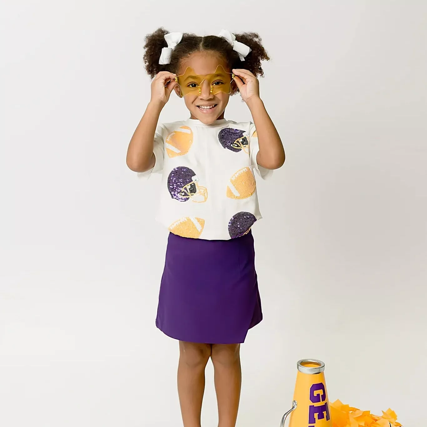 Belle Cher Kids Purple Skort