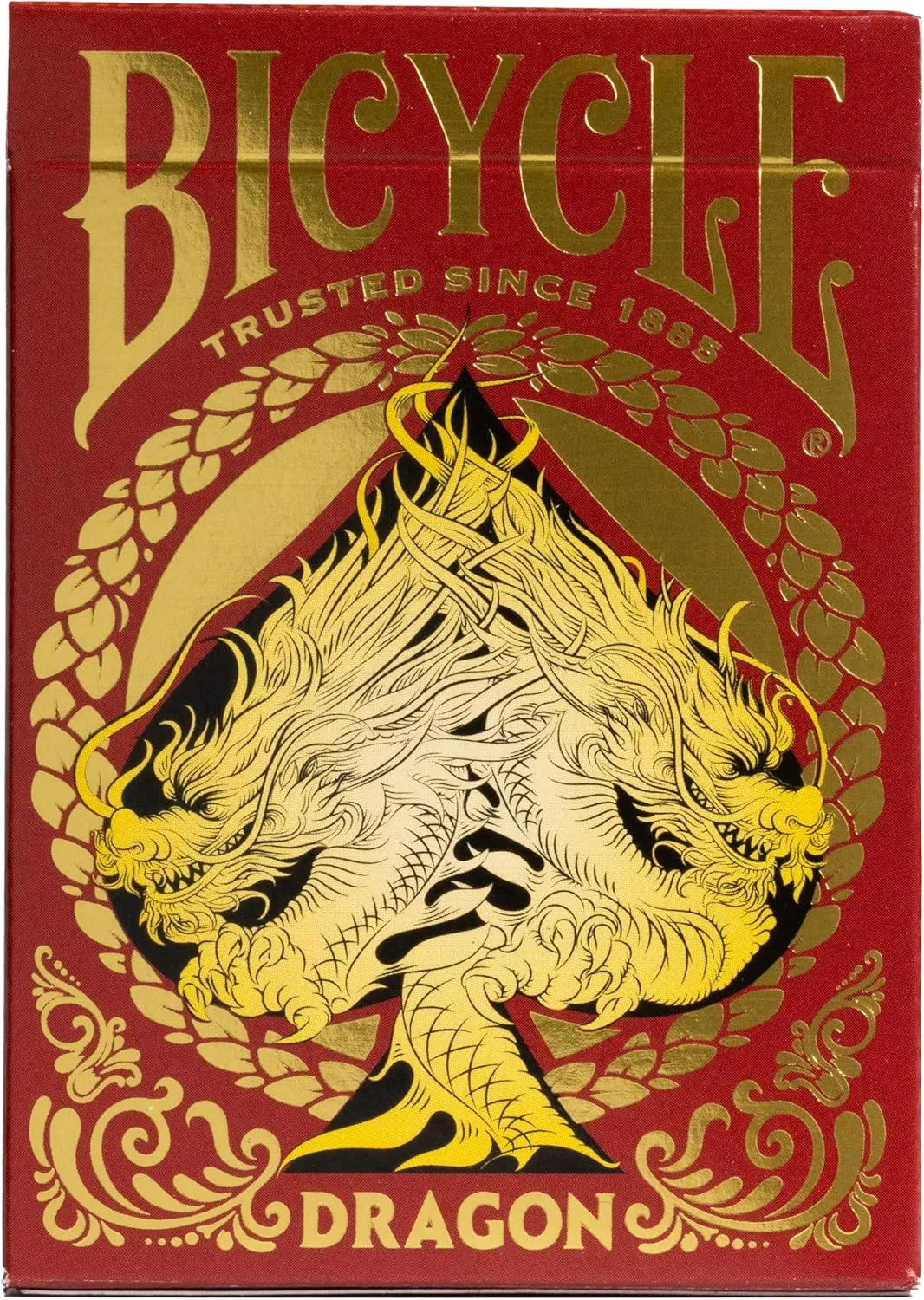 Bicycle Red Dragon Gold Foil