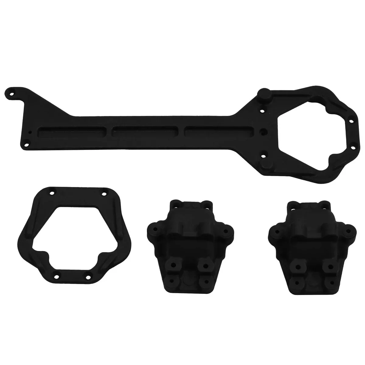 Black Front and Rear Upper Chassis/Diff Covers RPM70792