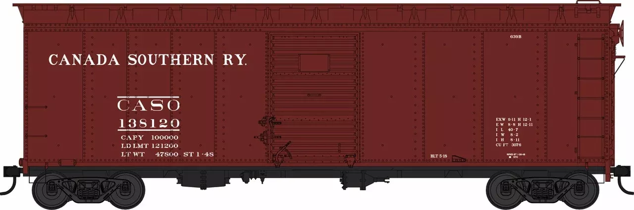Bowser 42467 HO Scale 40' Boxcar Canada Southern CS 138120