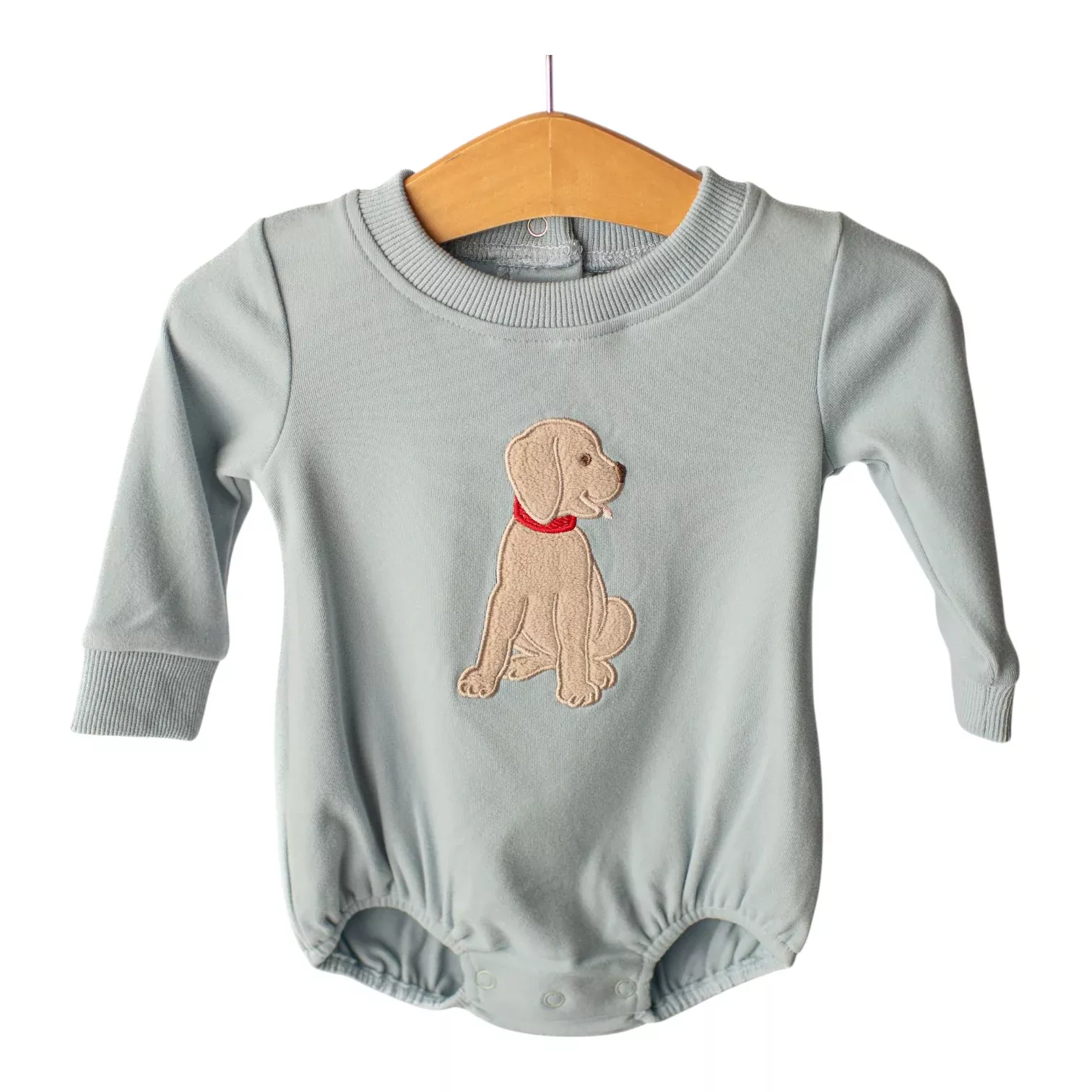 Boys Puppy Applique Bubble