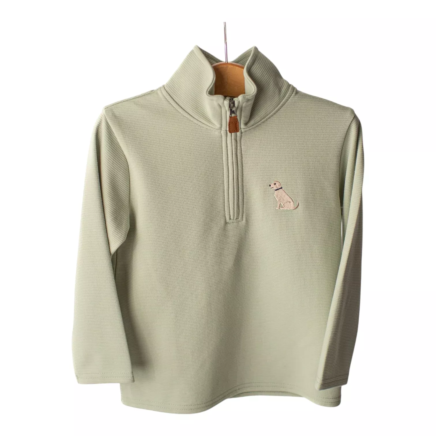 Boys Quarter Zip Pullover - Puppy