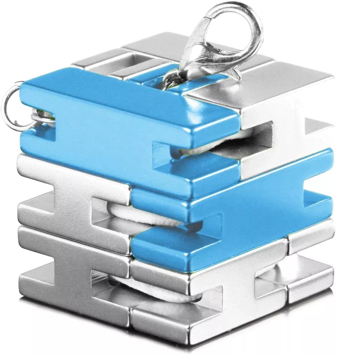 Bracelet Cube Silver/Blue