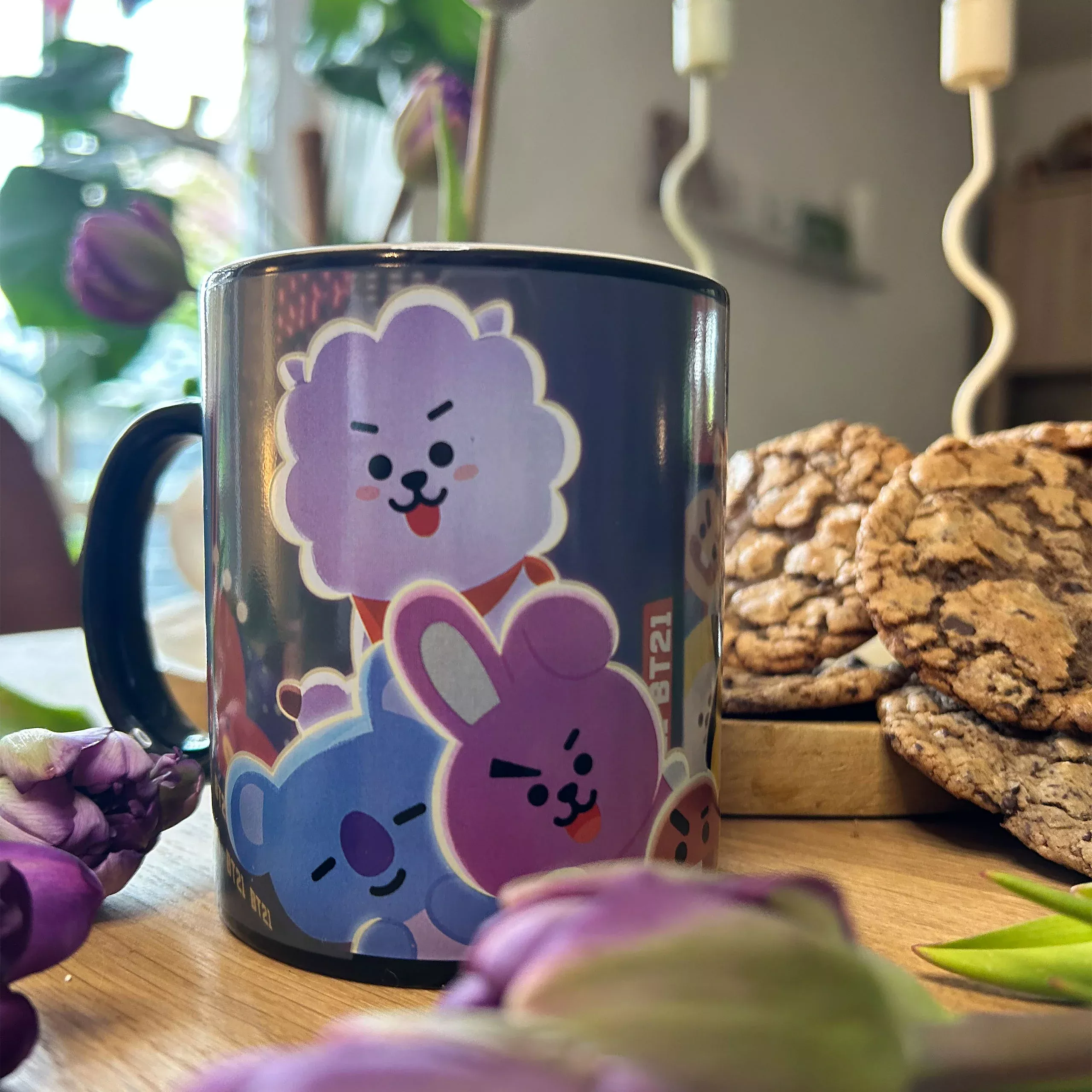 BT21 Times Square Thermal Effect Mug - Line Friends