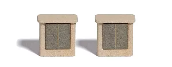 Busch 7773 HO Scale 1960s Electrical Cable Cabinets -- pkg(2)