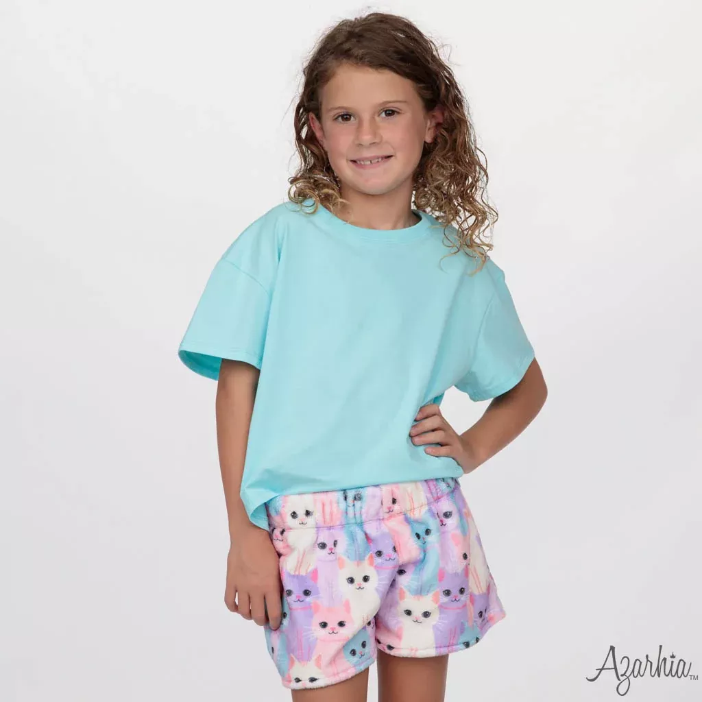 Cats Fuzzy Plush Lounge Shorts