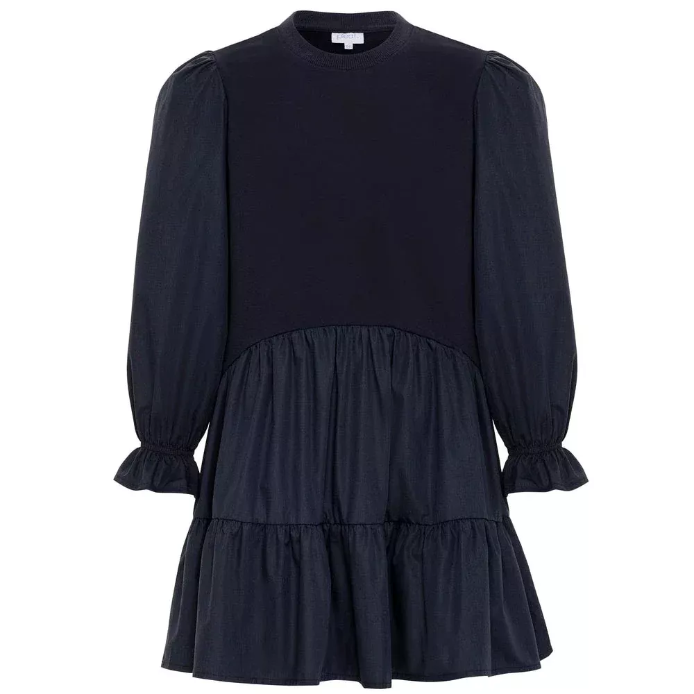 Cece Navy Long-Sleeved Dress
