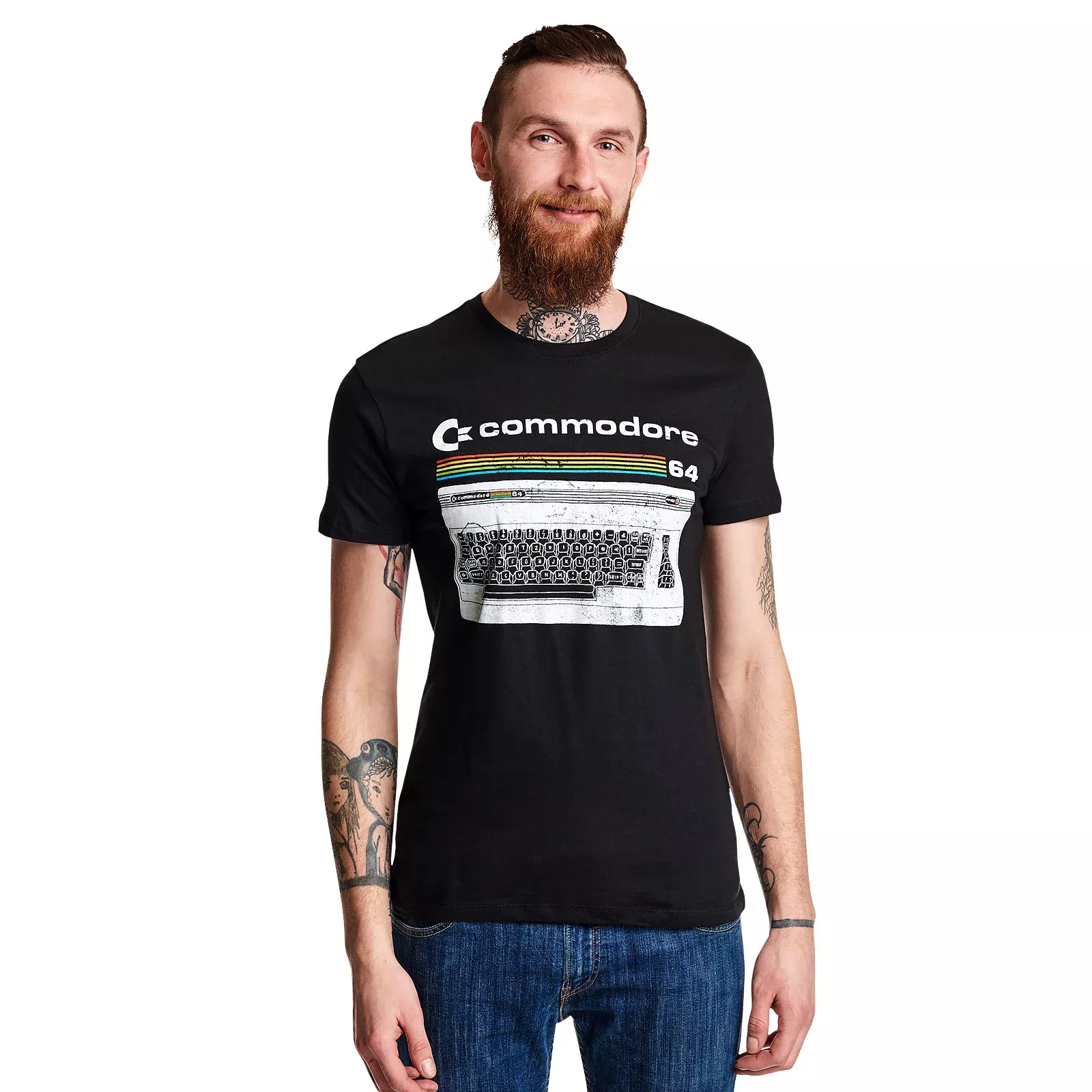 Commodore 64 - Classic Keyboard T-Shirt Black