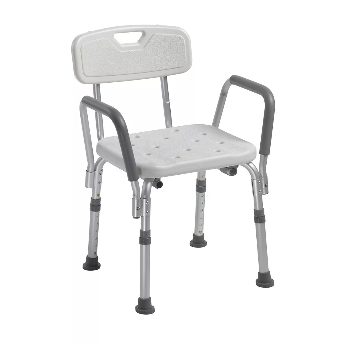 Drive Knock Down Bath Bench with Back and Padded Arms