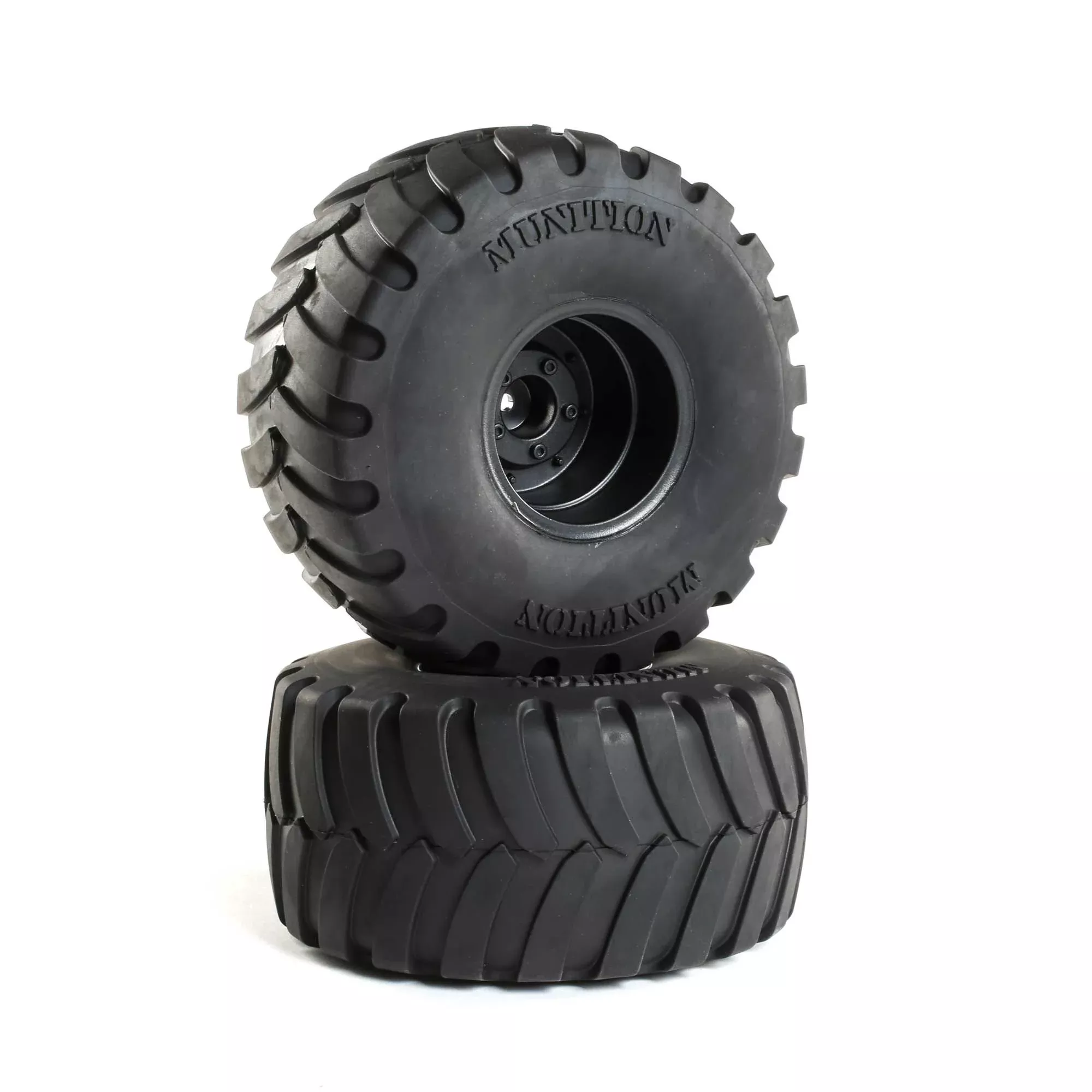 Duratrax Munition MT 2.2 Mounted Tires Black (2) (DTXC2903)