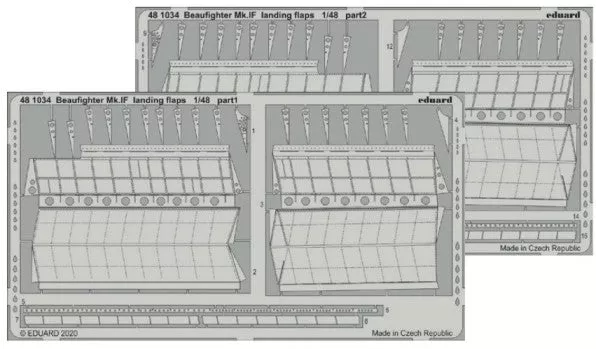 Eduard 481034 1/48 Aircraft- Beaufighter Mk IF Landing Flaps for RVL