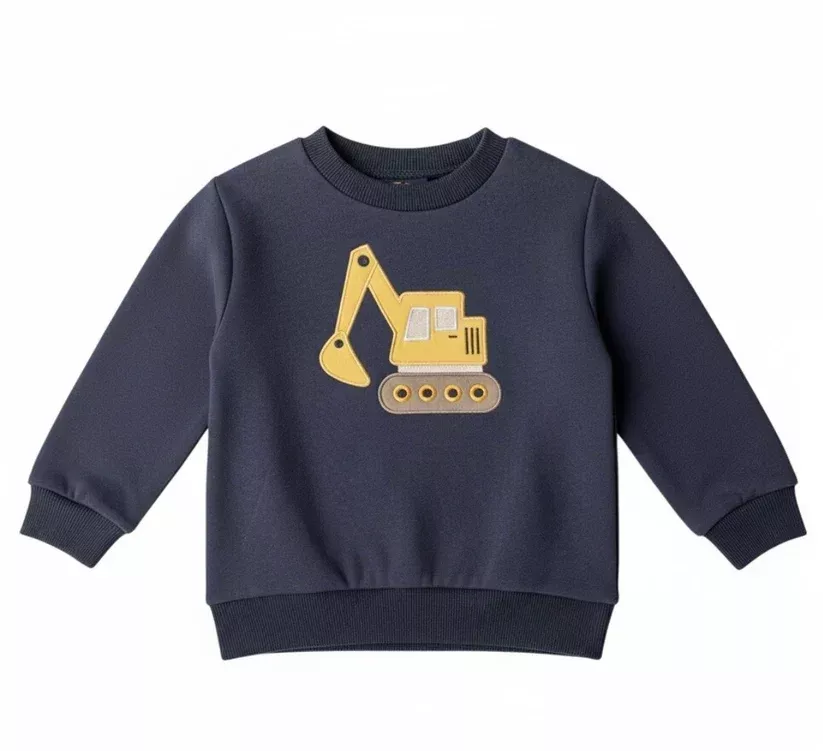 Emma Jean Excavator Applique Sweatshirt