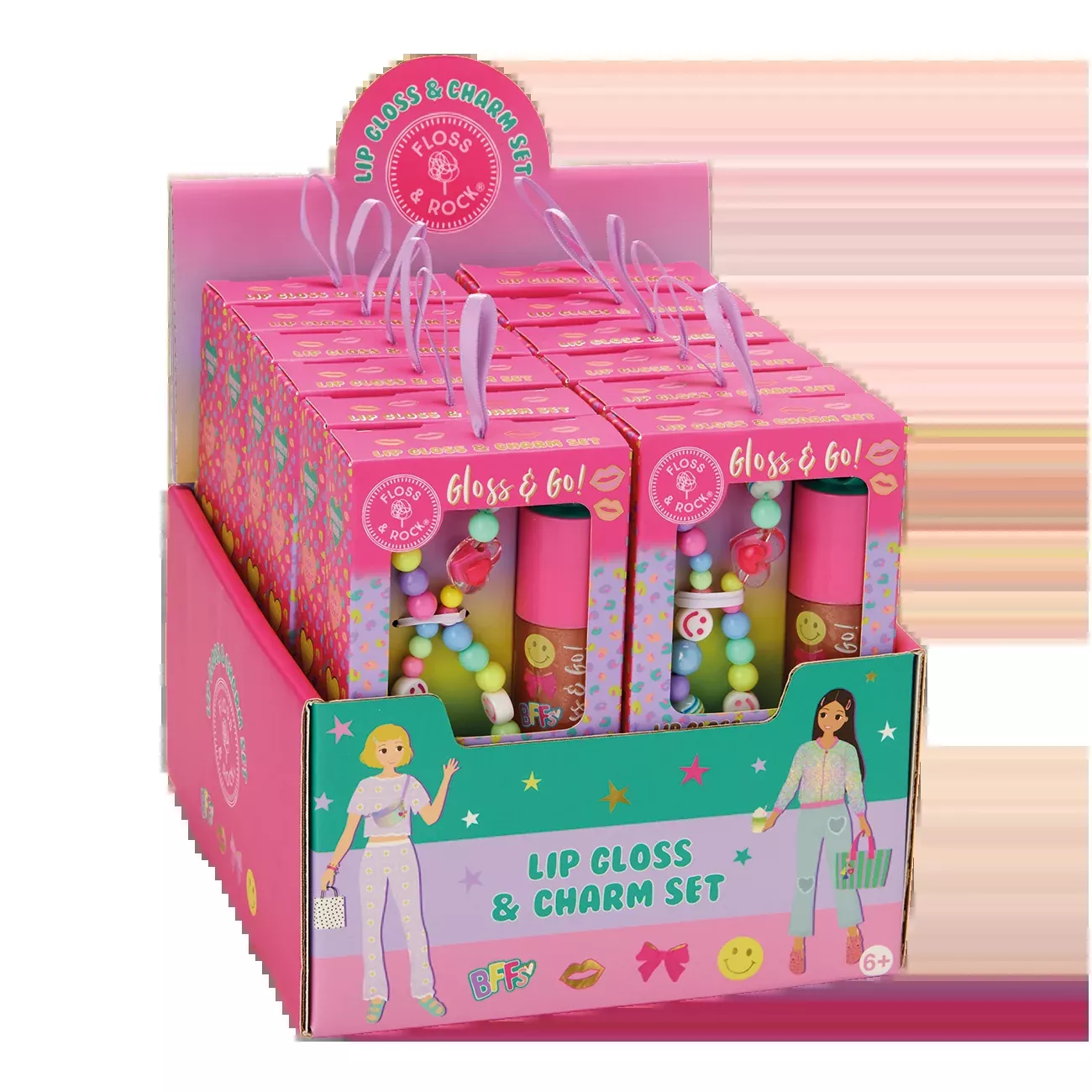 Floss & Rock Lip Gloss & Charm Set