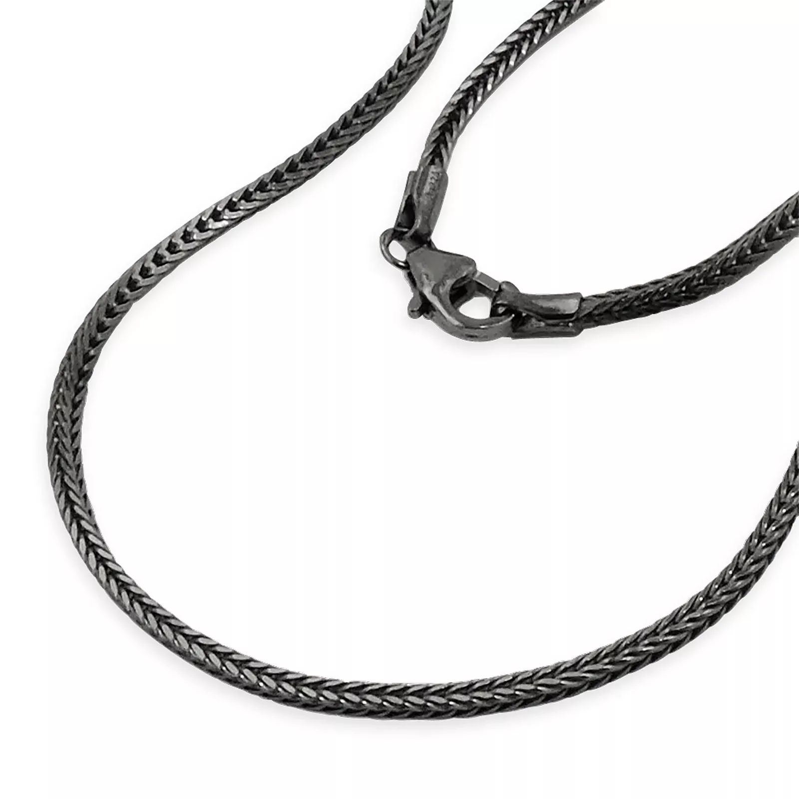 Fox tail chain black 42 cm
