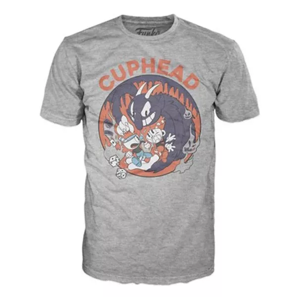 Funko Cuphead Mugman Devil Grey Tee Shirt