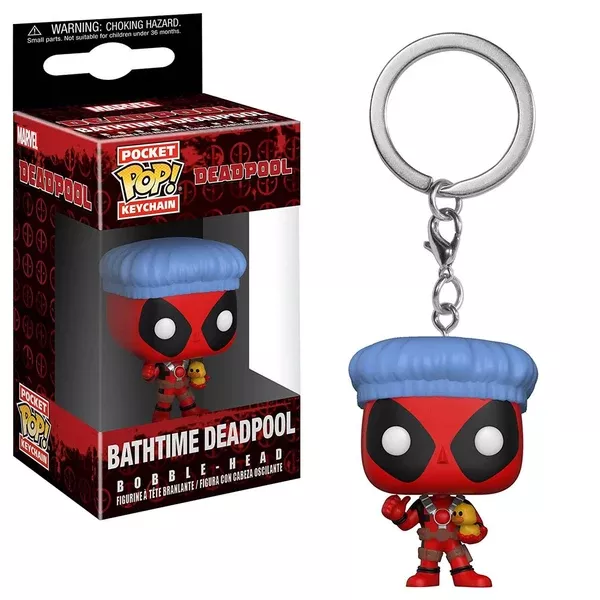 Funko Marvel Deadpool Pocket POP Bath Time Deadpool Figure Keychain