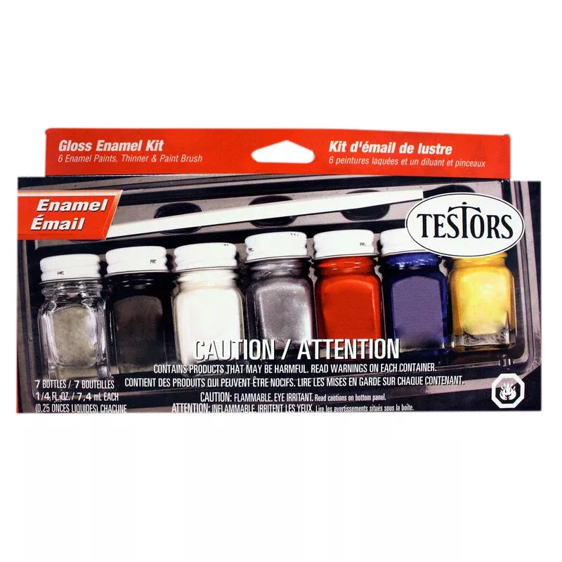 Gloss Enamel 6-Color Paint Set TES9115X