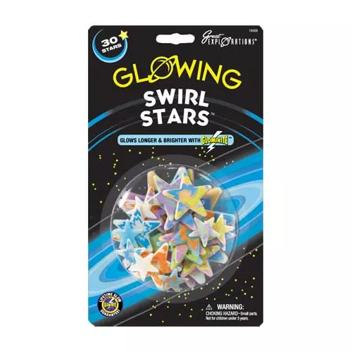 Glowing Swirl Stars