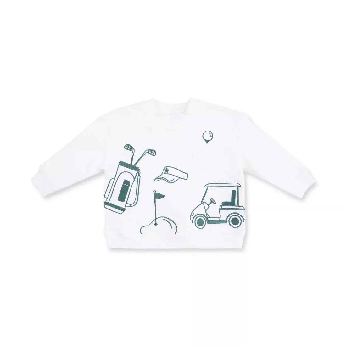 Golf - Drop Sleeve Sweatshirt White