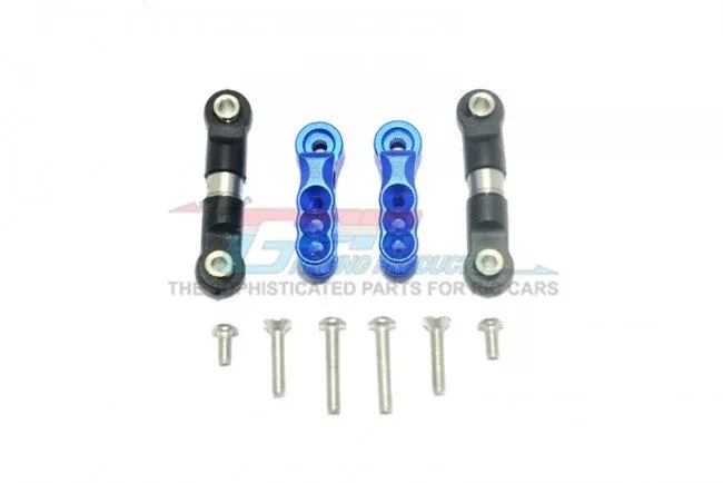 GPM RACING TRAXXAS E-REVO & E-REVO VXL ALUMINUM 24T SERVO HORN WITH STAINLESS STEEL ADJUSTABLE TIE RODS-10PC SET ER216024S