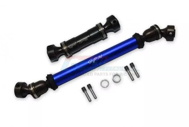 GPM RACING TRAXXAS E-REVO STEEL #45 + ALUMINUM FRONT+REAR DRIVE SHAFT -8PC SET ER037SF+AR