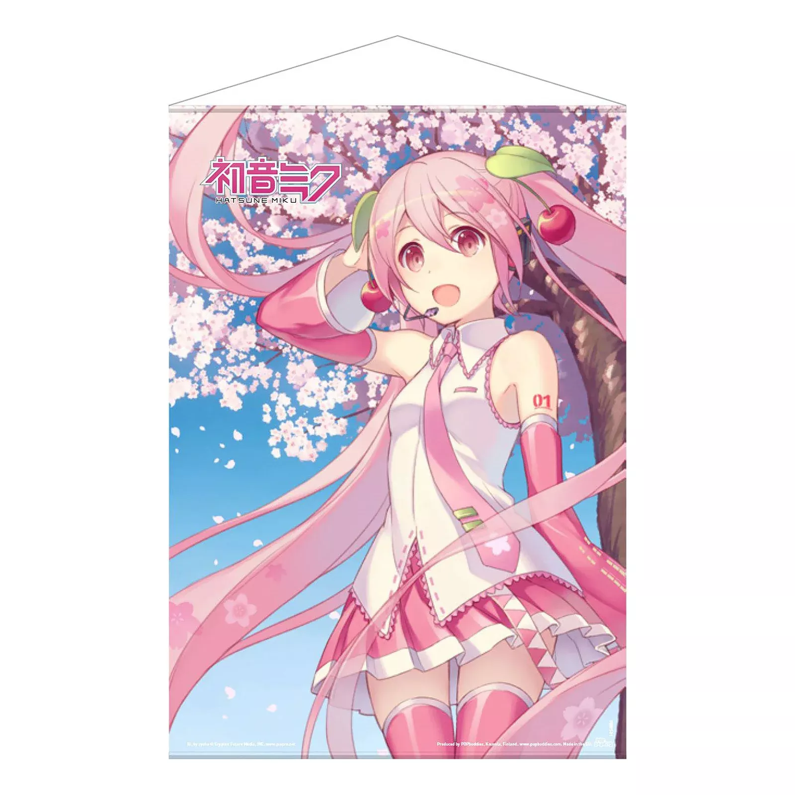Hatsune Miku - Cherry Blossom Wall Scroll