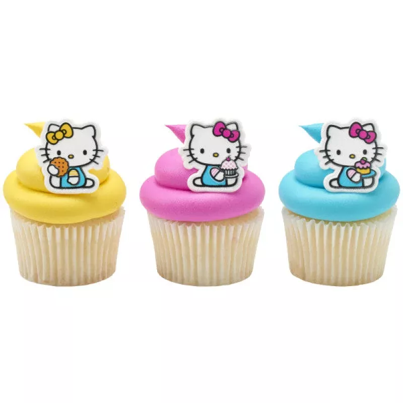 Hello Kitty and Mimmy Cupcake Rings