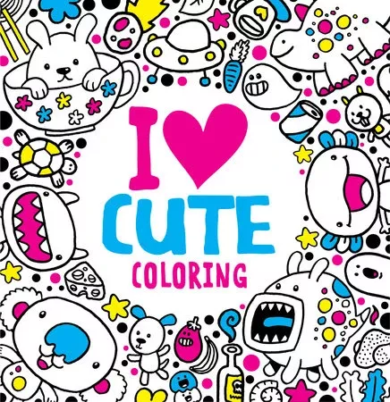 I Heart Cute Coloring Coloring Book