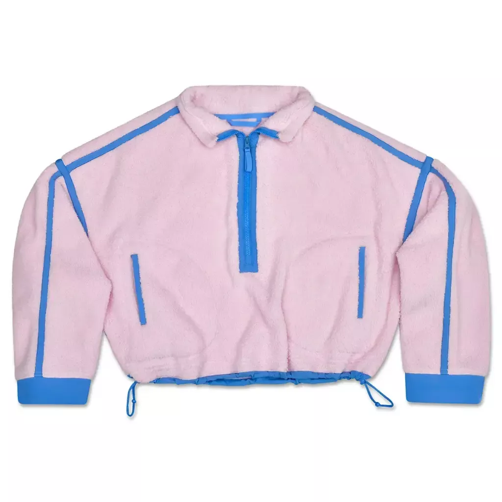 iScream 1/2 Zip Pink & Periwinkle Sherpa Pullover