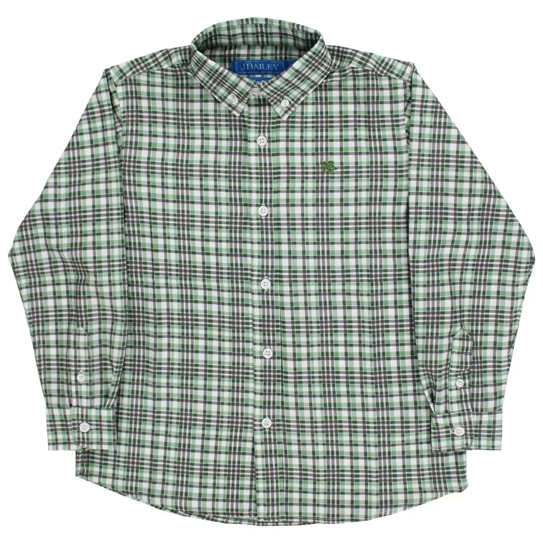 J. Bailey Roscoe Button Down Shirt - Oak Plaid