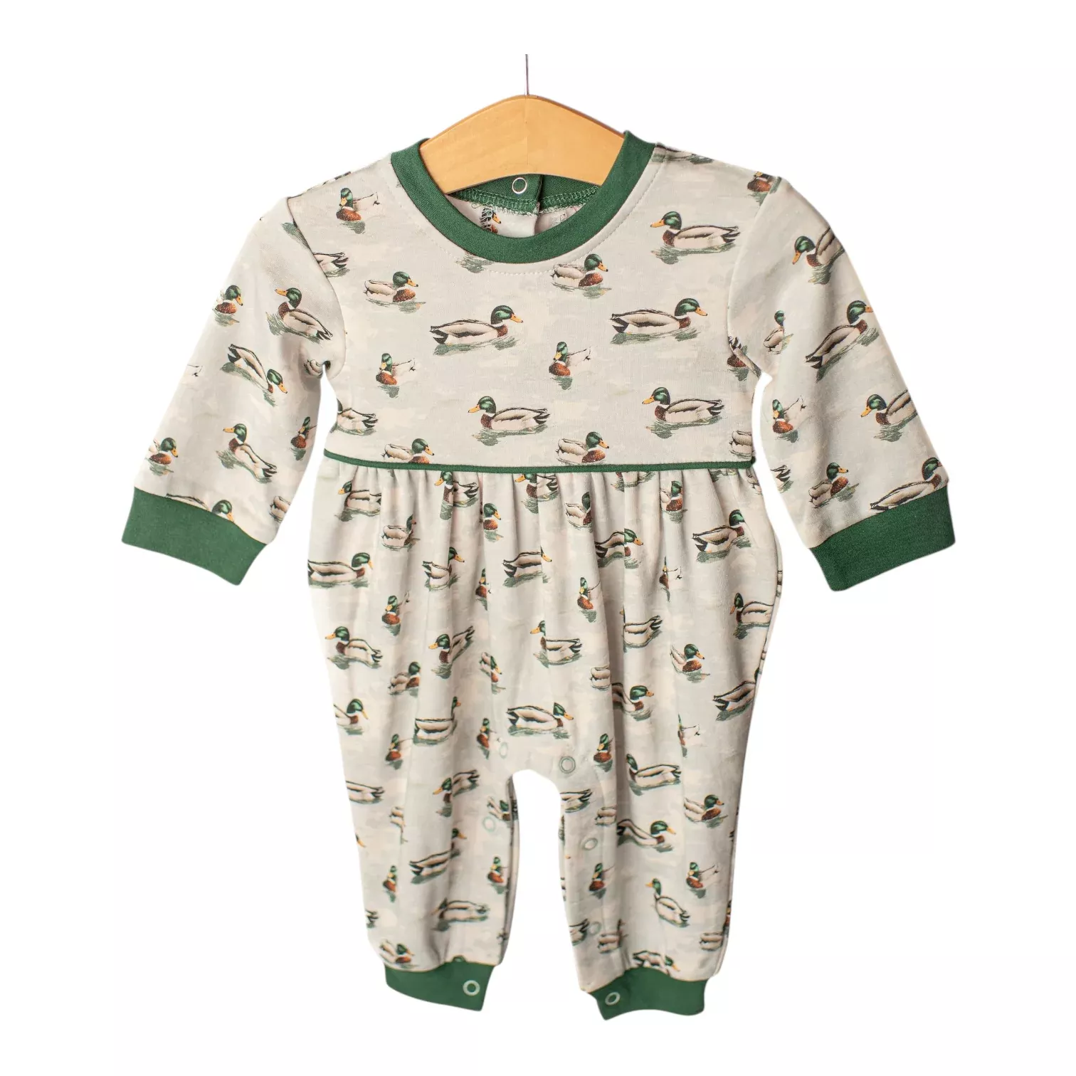 Jackson Boys Knit Romper - Mallard Duck