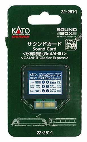 Kato N Scale Unitrack Sound Card 'glacier Express Ge4/4-iii' 4 Sound Box