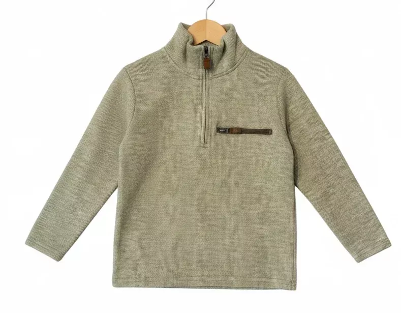 Kingston 1/4 Zip Pullover- Tan