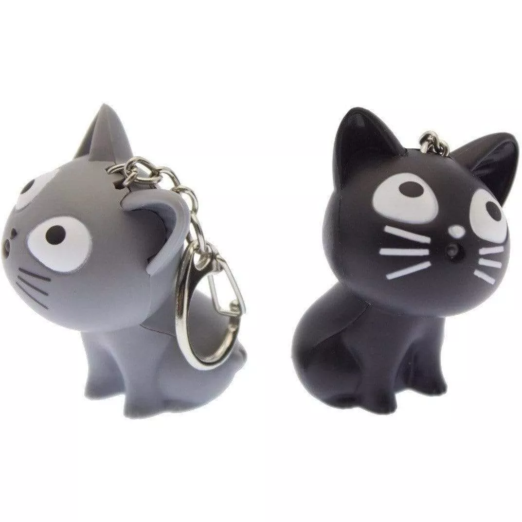 Kitten LED Keychain with Sound