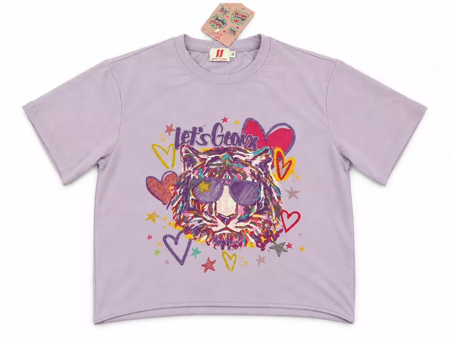 Let’s Geaux Lavender Tiger Tee