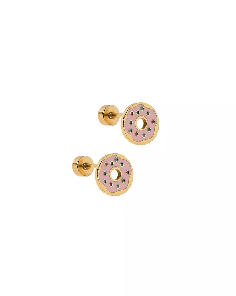 Linny Co. Screwback Stud Earrings - Donut