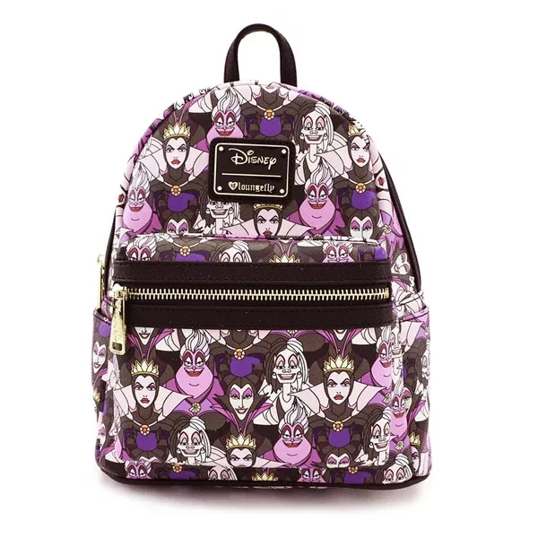 Loungefly Disney Villains All Over Print Mini Backpack