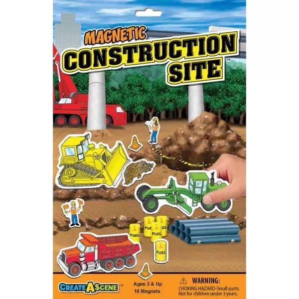 Magnetic Play Scene – Construction Site