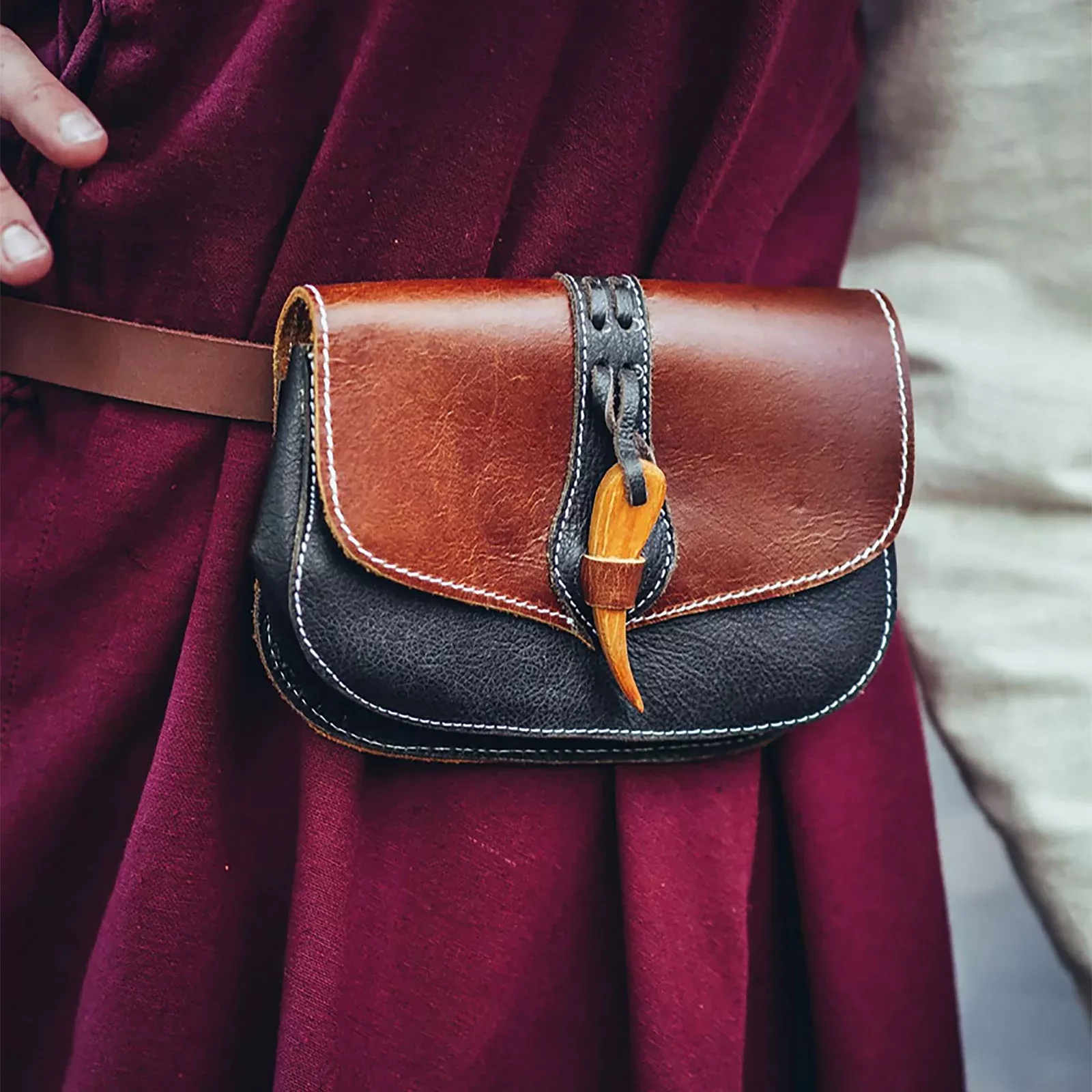 Medieval Belt Bag Adalar Brown