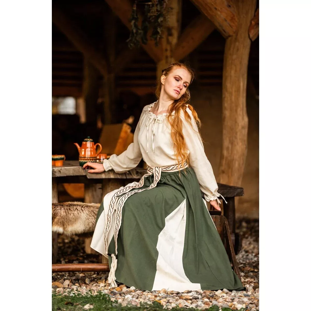 Medieval Blouse Edith beige