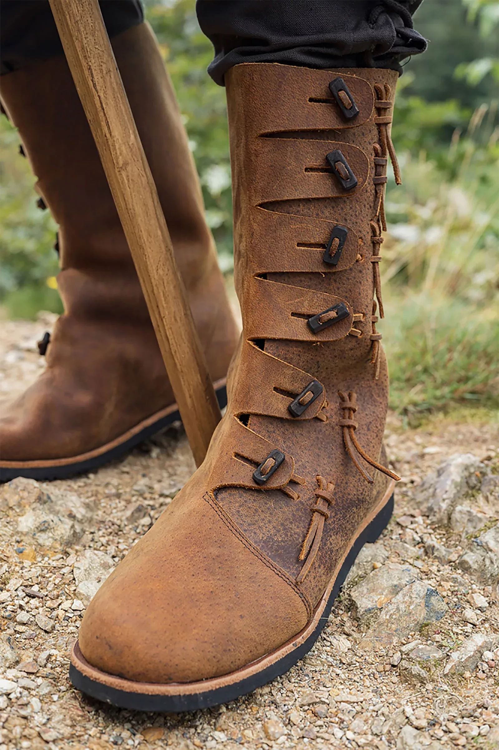 Medieval Boots Odin Brown